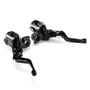 7/8" Motorcycle Master Cylinder Hydraulic Brake Pump Clutch Handlebar Lever Reservoir Set