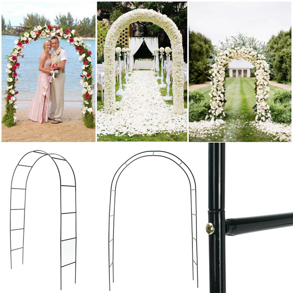 95" Iron Arch Way Assemble Door Wedding Party Bridal Prom Garden Floral Decorations