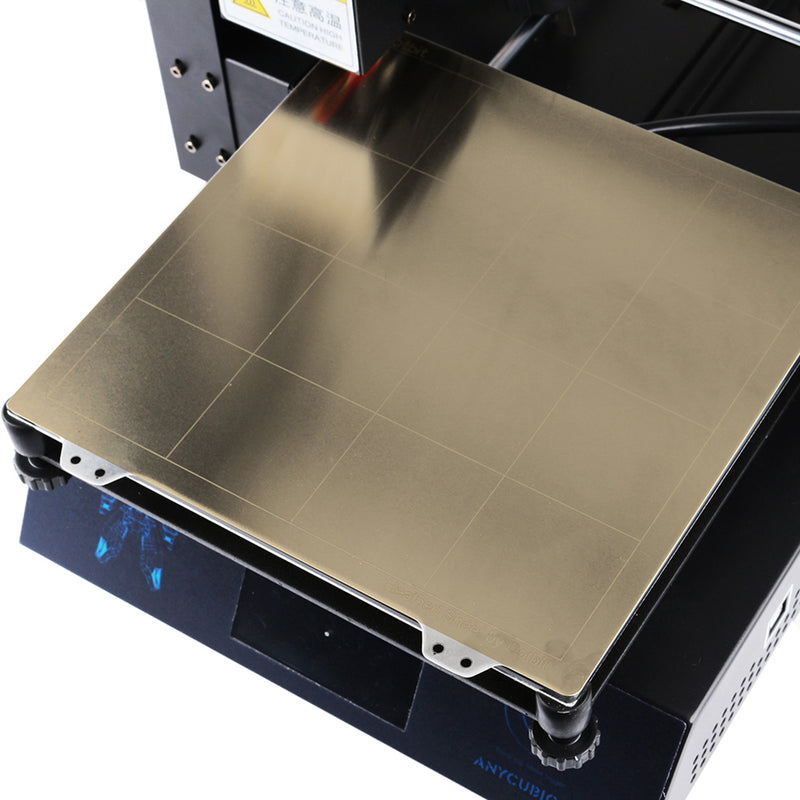 220*220mm Heated Bed Platform Hot Bed Steel Plate with B Side Magnetic Sticker + PEI Sheet for Prusa i3 3D Printer