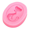 Cat Silicone Fondant Mold Cake Decorating Mould Gum Paste Sugarpaste Mold FDA LFGB