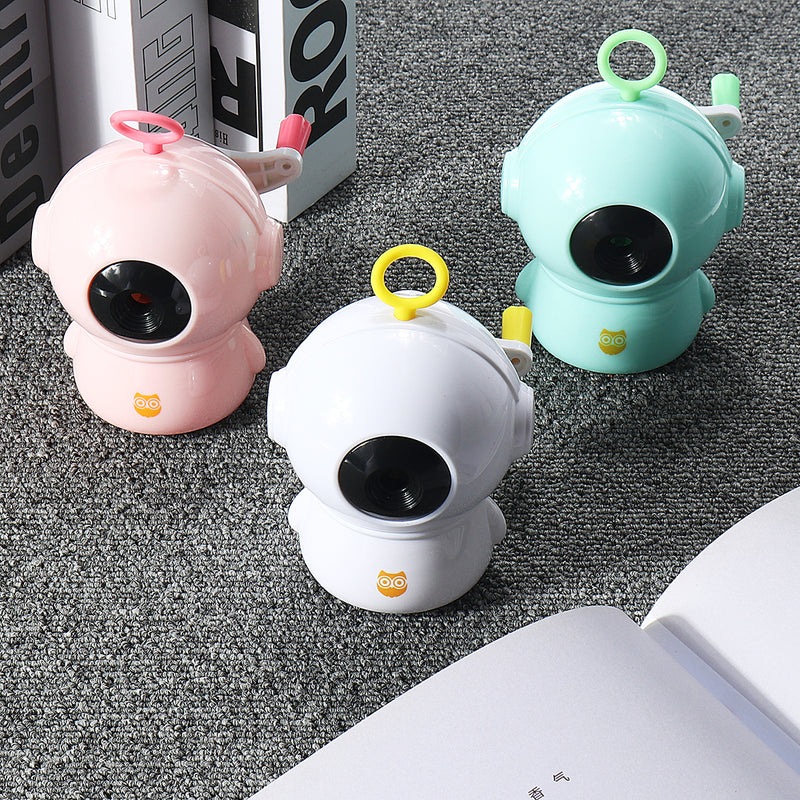 Mini Manual Pencil Sharpener Fast Sharpen Handheld Helical Blade Sharpeners for Office School Classroom Home Students Kids