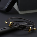 LUCKYME 25/44cm Genuine Leather Bracelet 316 Steel Buckle Hand Strap Wristband Men Women from xiaomi youpin