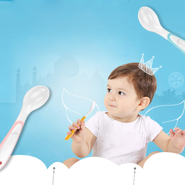 Vvcare TS01 LED Digital Temperature Control Spoon for Kids Baby Waterproof Feeding Supplies