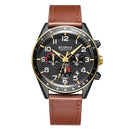 RUIMAS 574 Sport Men Watch 3ATM Waterproof Luminous Display Leather Strap Quartz Watch