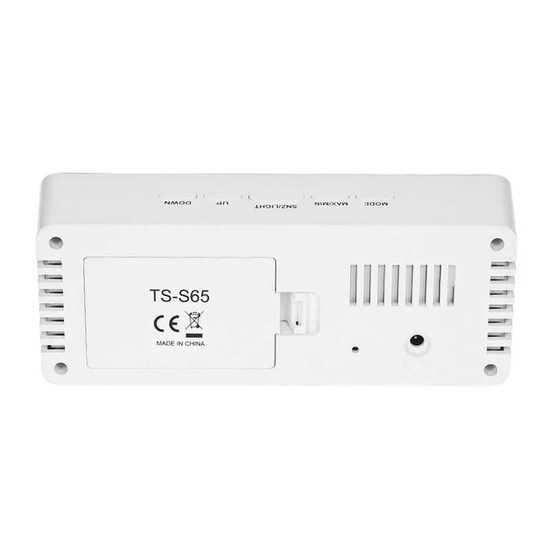 TS-S65 Digital LCD Thermometer Hygrometer 0~50 Thermometer With  Alarm Snooze Function