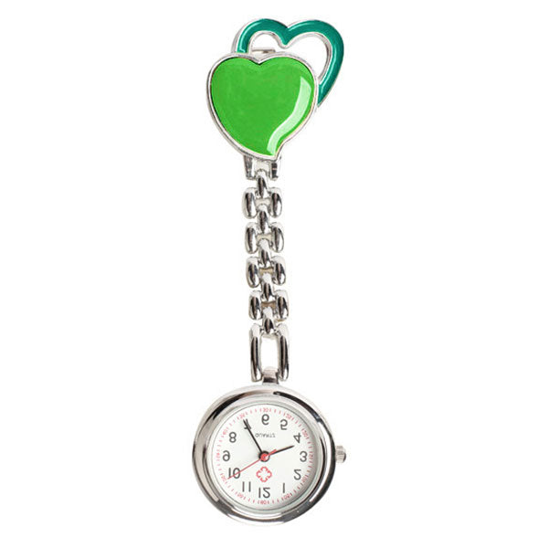 Sweet Heart Pocket Watch Stainless Dial Tunic Fob Pocket Doctor Nurse Watch
