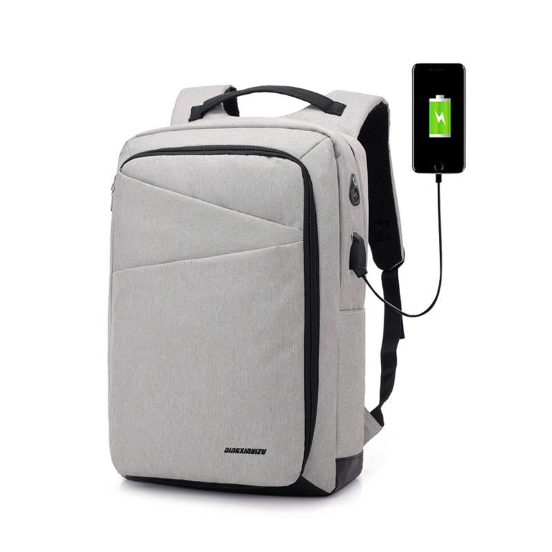 15 inch Laptop Bag with USB Charging Port Earphone Port Anti-Theft Travel Business Backpack Waterproof Oxford  Multifunctional Unisex