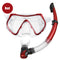 PVC Snorkel Set Snorkel Diving Mask Wide View Tempered Glass Anti-Leak Dry Top Snorkel Professional Snorkeling Set for Adult Youth