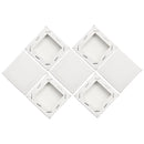 8PCS White Mini Blank Canvas Acrylic Paintings Frame Oil Paint Artist Square Art Sketch Boards Square Canvas