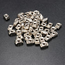 Drillpro 50pcs M3 T Sliding Nut Zinc Plated Carbon Steel T Sliding Nut for 2020 Aluminum Profile