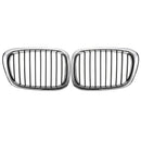 Chrome Black Front Grille Grill For BMW E39 5 Series 525 530 535 540 M5 1995-2004