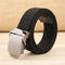 ZANLURE 130cm Fiber Belt Zinc Alloy Buckle Quick Release Tactical Belts