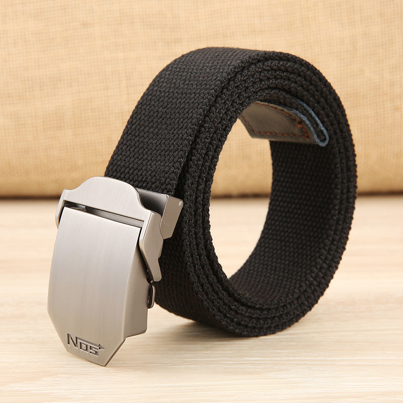 ZANLURE 130cm Fiber Belt Zinc Alloy Buckle Quick Release Tactical Belts