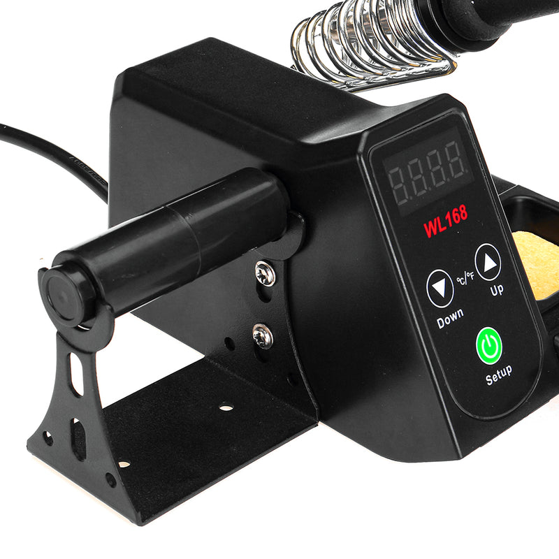 WL168 60W Soldering Station Professional Soldering Iron Station Tool Kit Adjustable Temperature 90-480C with Solder Wire Holder & Soldering Iron Holder