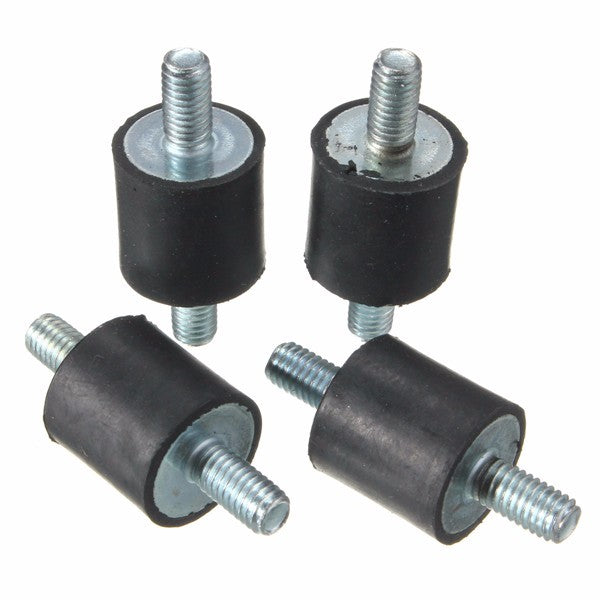 4pcs M5 Rubber Mounts 15x15mm Rubber Vibration Isolator Mounts Rubber Shock Absorber
