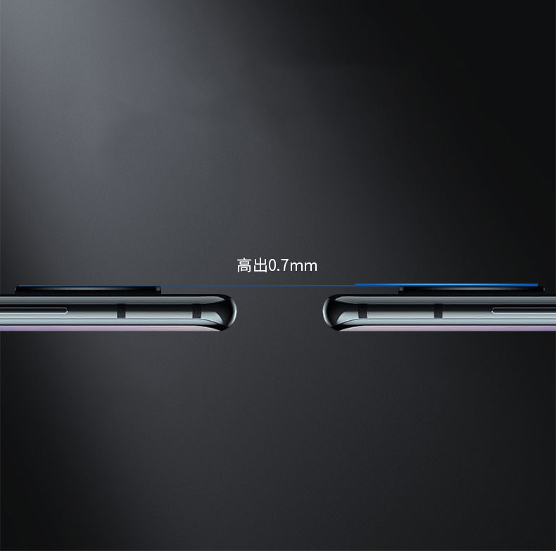 Bakeey Anti-scratch Aluminum Metal Circle Ring + Soft Rear Phone Camera Lens Protector for OnePlus 7