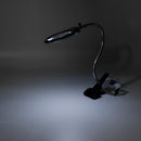 Magnifier LED Light Magnifying Glass w/ Clamp Lamp Flexible Clip on Desktop