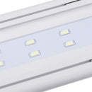 58.5CM Aluminum Adjustable LED Aquarium Light  Fish Tank Panel Lamp Blue+White AC220V