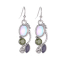 Bohemian Rotating Crystal Earring Long Style Rhinestone Ear Drop Earring For Women Jewelry