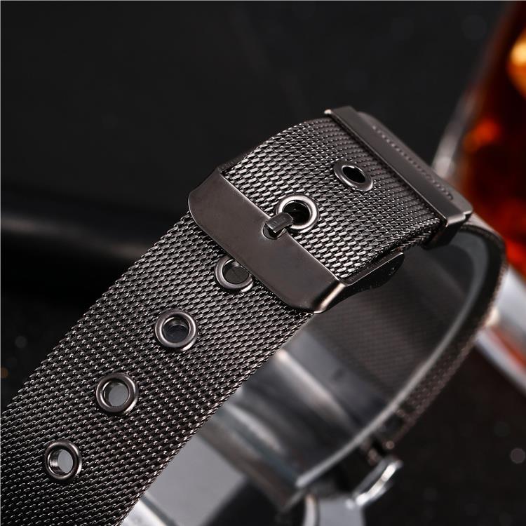 Fashion Couple Quartz Watch Casual Rose Gold Mesh Band Wrist Watch