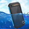 BAKEEY LED Dual USB Ports Solar Panel Power Bank Case 10000mah Waterproof Battery Charger DIY Kits Box Shell For Mobile Phones