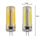 G4 6W Warm White/Pure White 5730 SMD 80LED Silicone Dimmable LED Bulb AC110V/220V