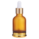 5PCS 20/30/50ML Empty Dropper Bottle Portable Amber Essential Oil Glass Perfume Massage Pipette Bottles Refillable Bottles