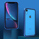 Bakeey Plating Magnetic Adsorption Metal Tempered Glass Protective Case for iPhone XS MAX XR X for iPhone 7 6 6S 8 Plus Back Cover