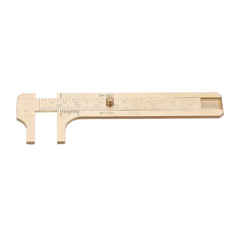 80mm Double Scale Mini Brass Sliding Gauge Vernier Caliper Pocket Measuring Tool