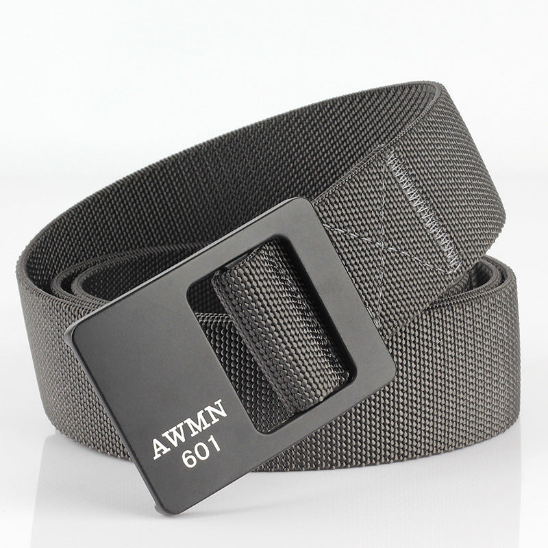 AWMN 601 125CM Nylon Tactical Belt Outdoor Leisure Zinc Alloy Waist Belts