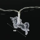 Battery Powered 1M 2M 5M Transparent Unicorn LED String Light  Wedding Holiday Christmas Decor IP65