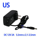 Hiseeu AC 100-240V to DC 12V 2A Switch Switching Power Supply Converter Adapter EU UK US AU 5.5mm*2.5mm Plug