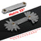 20PC Blades Metric 55/60 Screw Pitch Thread Measuring Gauge Dual Gage Tool