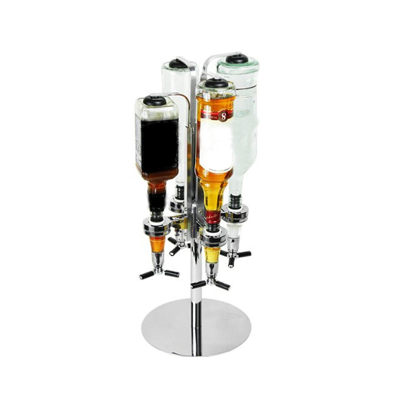 4 Head Bar Wine Juice Alcohol Liquor Cocktail Beer Pourer Bottle Shot Dispenser Wine Decanter