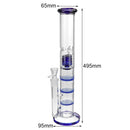 19.5 Inch Glass B ong Three Honeycomb PERC Smoking P ipe Water H ookah With Ice Catcher H ookah pipes