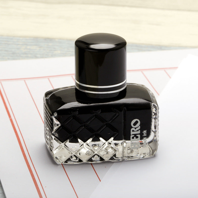 HERO 20/25/50/60ml Bottled Glass Smooth Writing Fountain Pen Ink Non-carbon Waterproof Ink Refill Students Stationery Office School Supplies 201 202 203 204 400 440 8801 8802 8804 8808 9001 9002