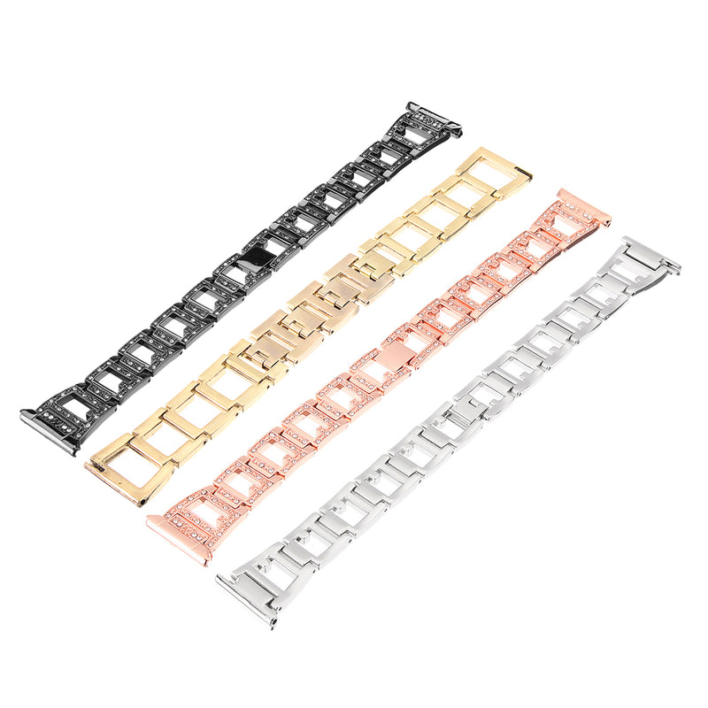Bakeey Lady Bling Rhinestone Stainless Steel Watch Band Strap For Fitbit Versa