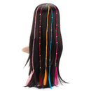 55cm Colourful Diamond Synthetic Fiber Hair Braid Extensions Halloween