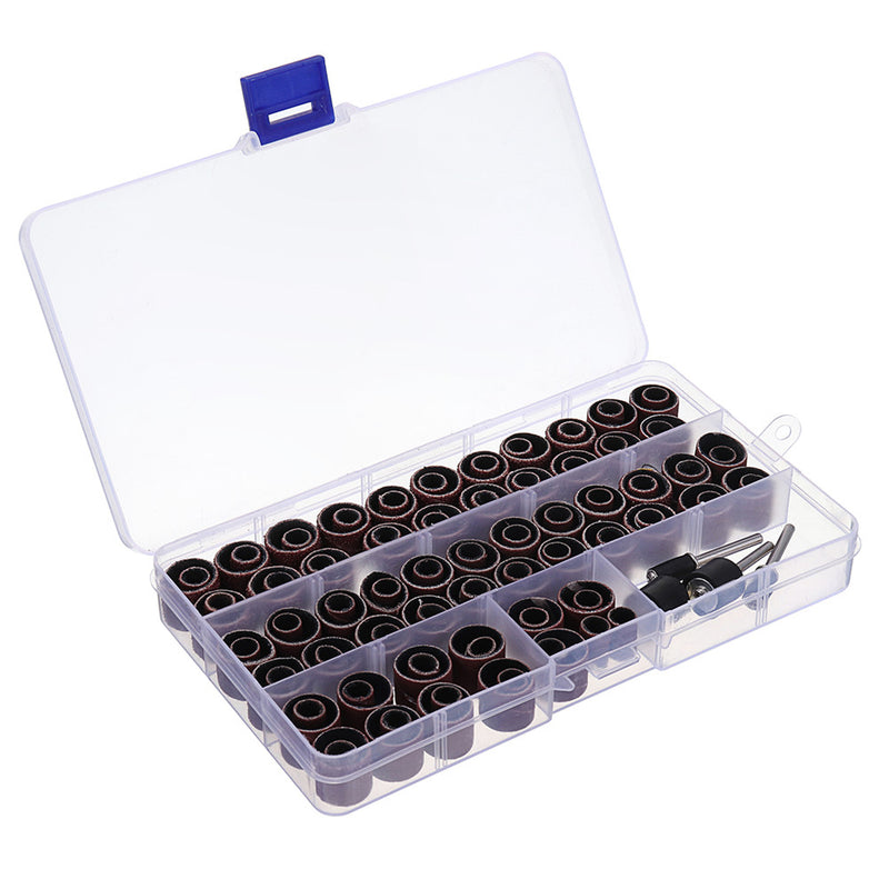 115Pcs 60 120 320 Grit Sanding Band Sanding Drum Sleeve Set Abrasive Tools