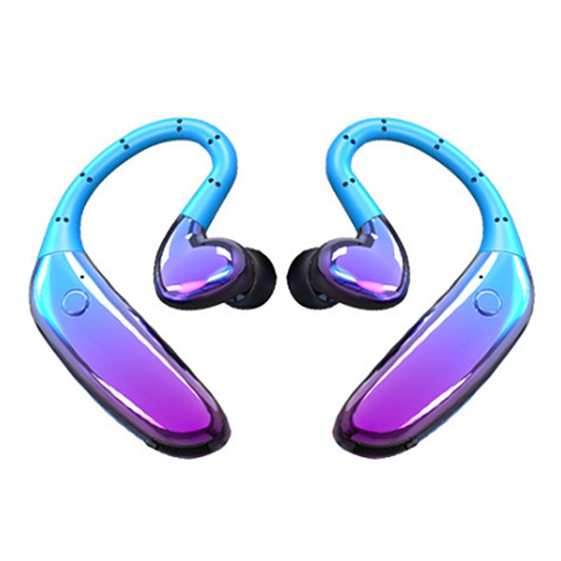 Dual Dynamic bluetooth 5.0 Headphone Binaural HD Hanging Earphone Waterproof Headset for Xiaomi Huawei Samsung