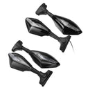 Motorcycle Rearview Mirrors With LED Turn Signal Light For KAWASAKI NINJA 650R 500R 250R 636