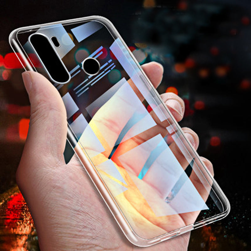 Bakeey Crystal Transparent Shockproof Hard PC Protective Case for Xiaomi Redmi Note 8