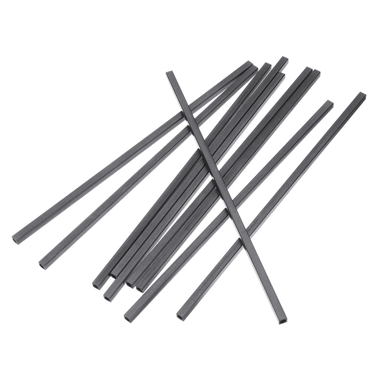 10Pcs/Set 200mm Square Carbon Fiber Tube Pure Carbon Hollow Square Pipe Matt Surface for RC Airplane DIY Tool