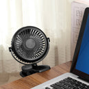 1.5-3W 5V USB Mini Cooling Fan 3 Modes Wind Speed Table Desktop Clip Fan