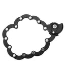 BIKIGHT Foldable Anti Theft Folding Hamburg Chain Bicycle Motorcycle Security Lock