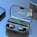 INSMA VFM-2 Smart bluetooth 5.0 TWS Earphone Digital Display Wireless Stereo Headphones with 4000mAh Power Bank