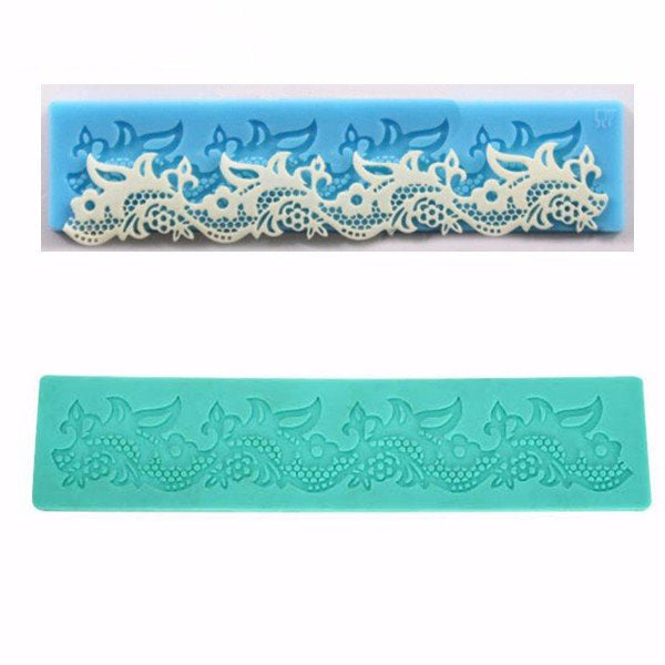 Flower Lace Cake Mold Silicone Fondant Cake Decoration Sugarcraft Wedding Cake Decorating Tool