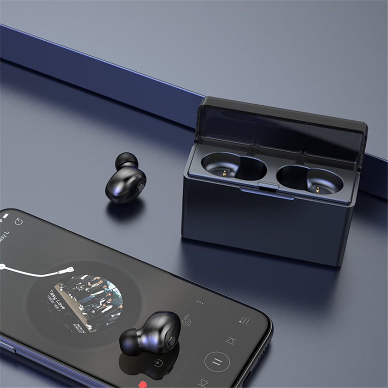 Losence T5 TWS bluetooth 5.0 Earphone 2200mAh Power Bank Wireless Mini Binaural Stereo Waterproof Sports Headphone With Charging Box