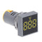 5pcs Blue 22MM AC 12-500V Voltmeter Square Panel LED Digital Voltage Meter Indicator Light