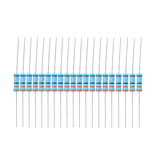 20pcs 2W 3.3R Metal Film Resistor Resistance 1% 3.3 ohm Resistor